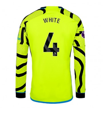 Arsenal Benjamin White #4 Udebanetrøje 2023-24 Lange ærmer